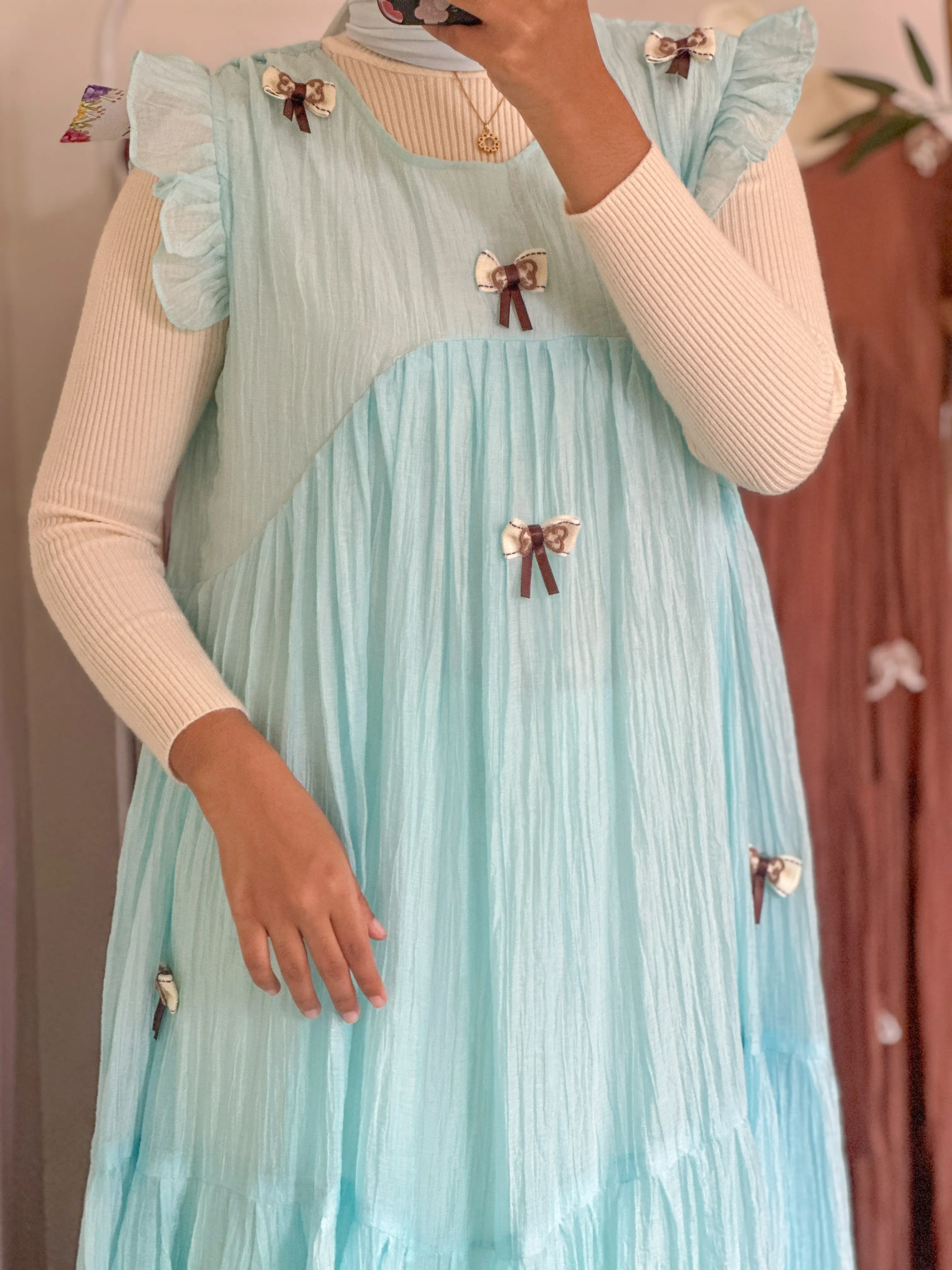 Ribbon Bloom Dress - Image 2
